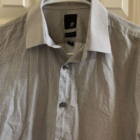 J Ferrar slim fit mechanical stretch button up shirt - Picture 2 of 5